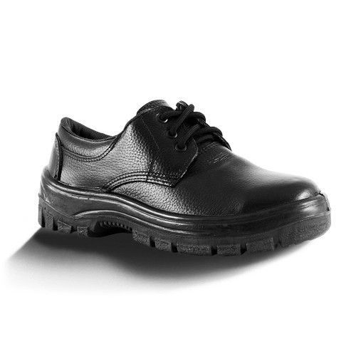 Sapato fechamento Cadarço, couro Vaqueta e solado PU